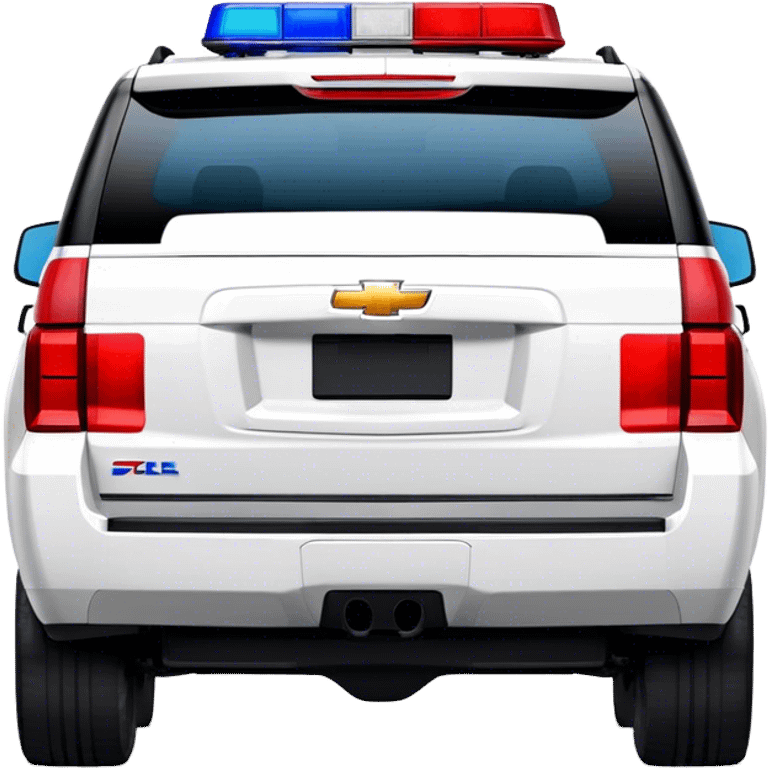 Emergency Response SUV - Chevrolet Tahoe (Model Year: 2021) (Iconic colour: White with red/blue sirens) emoji