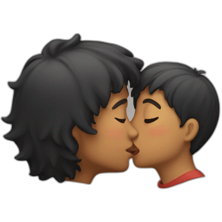 Boy kissing emoji