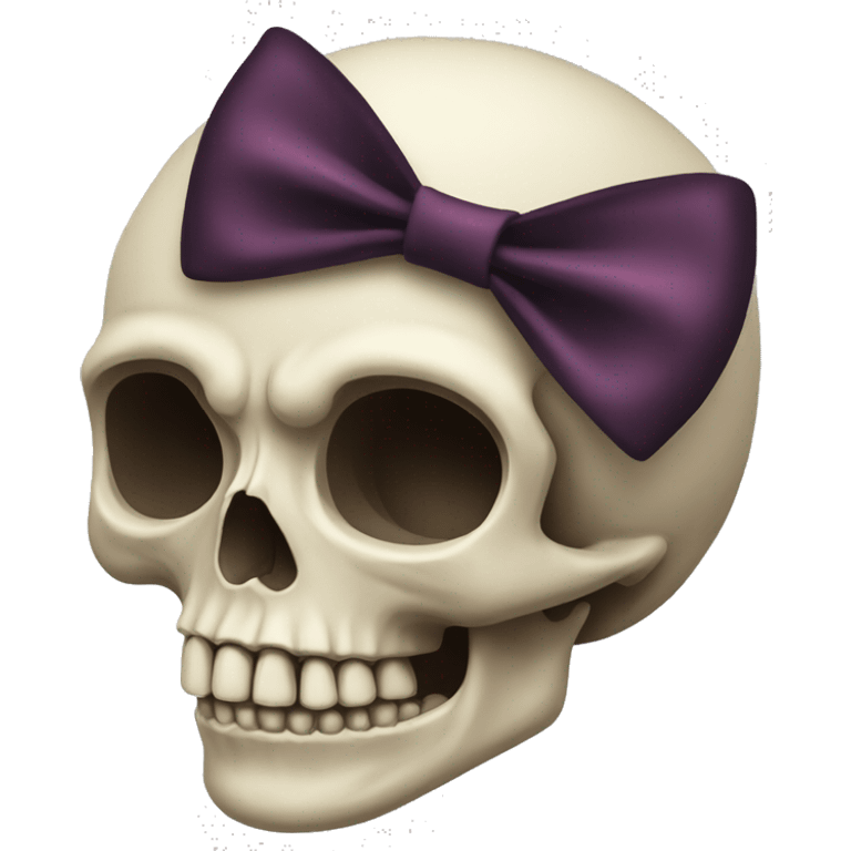 Skull with bow  emoji