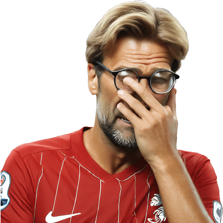 Jurgen Klopp facepalm emoji emoji