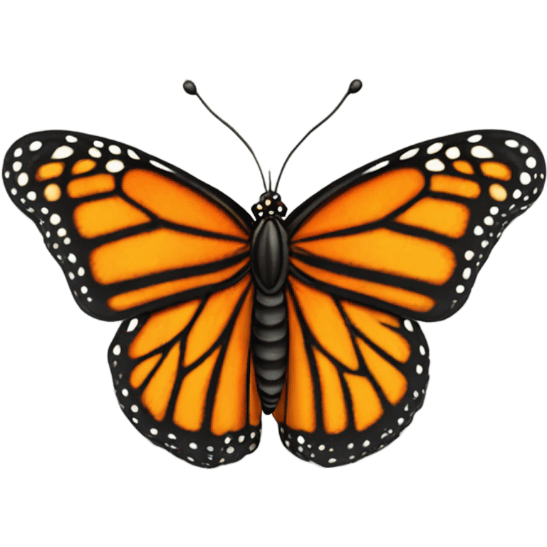 The monarch butterfly from the side 3/4 View emoji