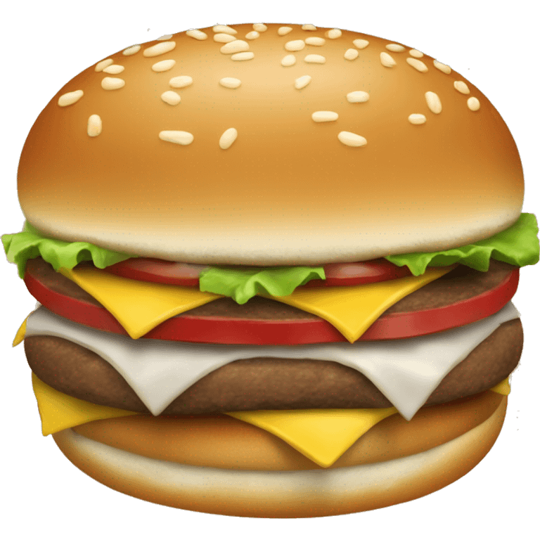 üç köfteli büyük bir burger emoji