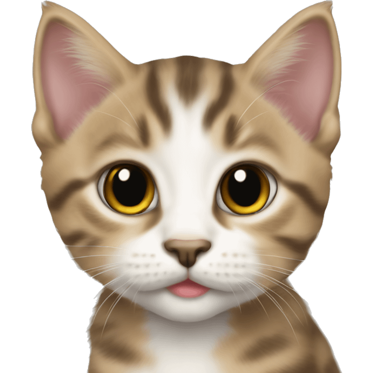 American bobtail kitten emoji