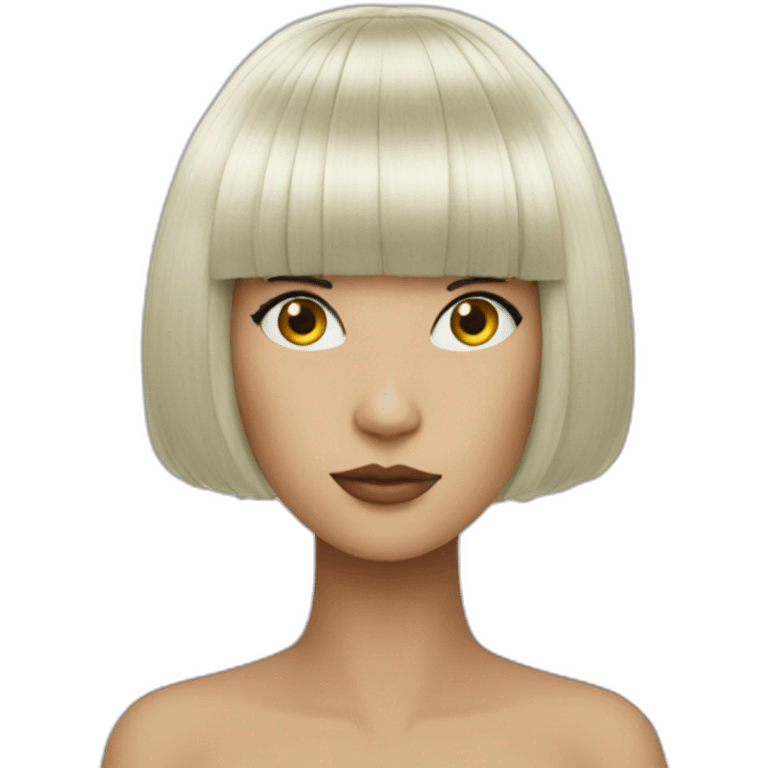 Sia wig emoji