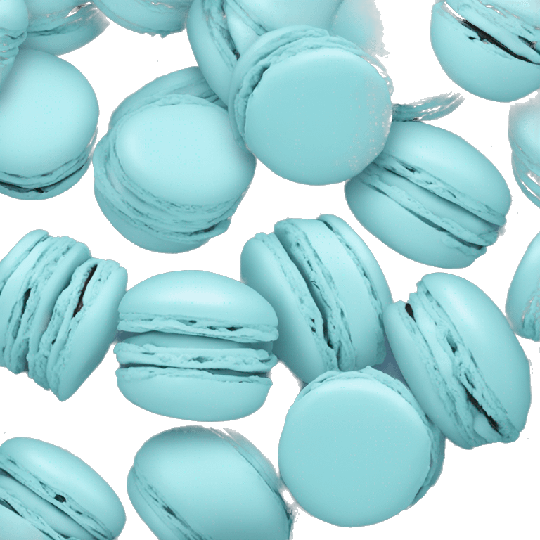 Light blue macaroons  emoji