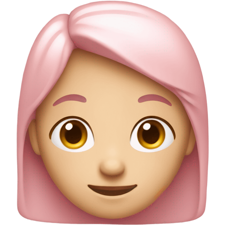 pastel pink calm smiley emoji