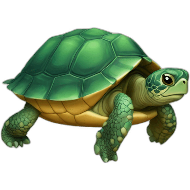 Une tortue emoji