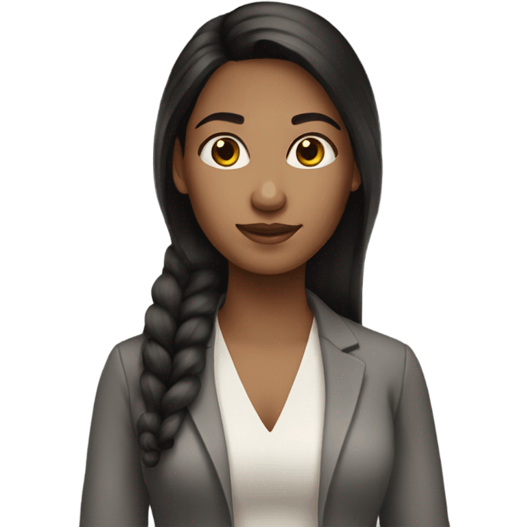 Woman with dark hair light skin beautiful  emoji