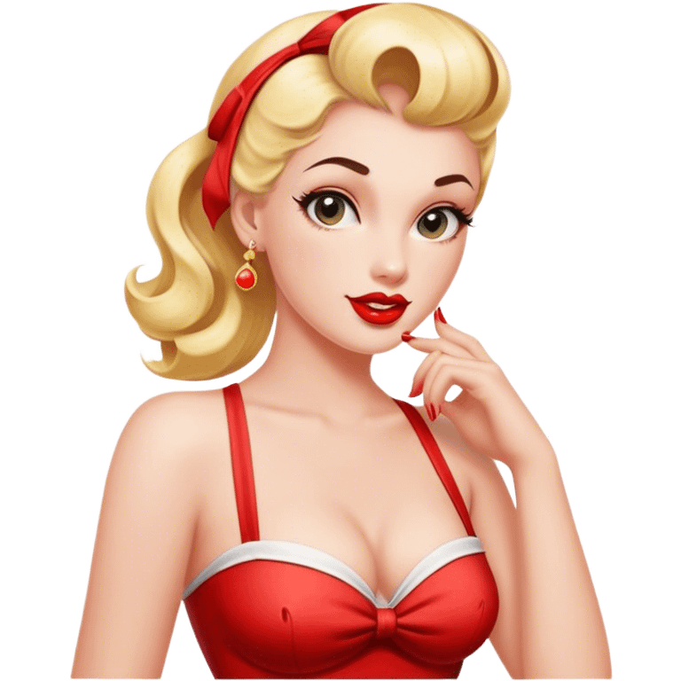 Pin up girl emoji