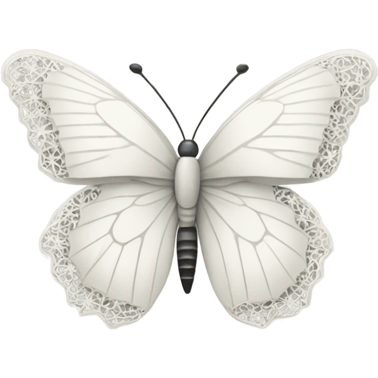 White butterfly emoji