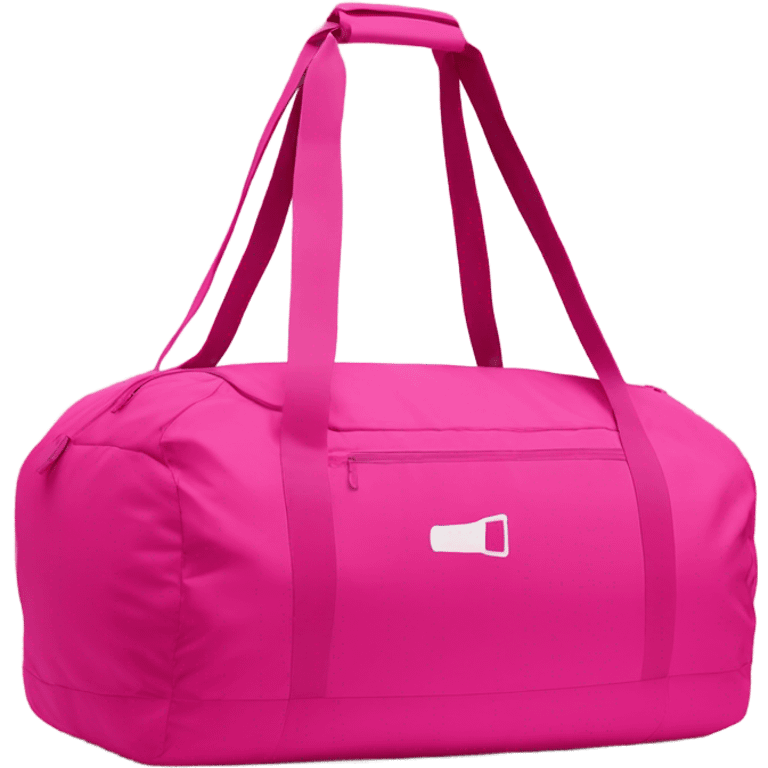 Pink gym bag  emoji