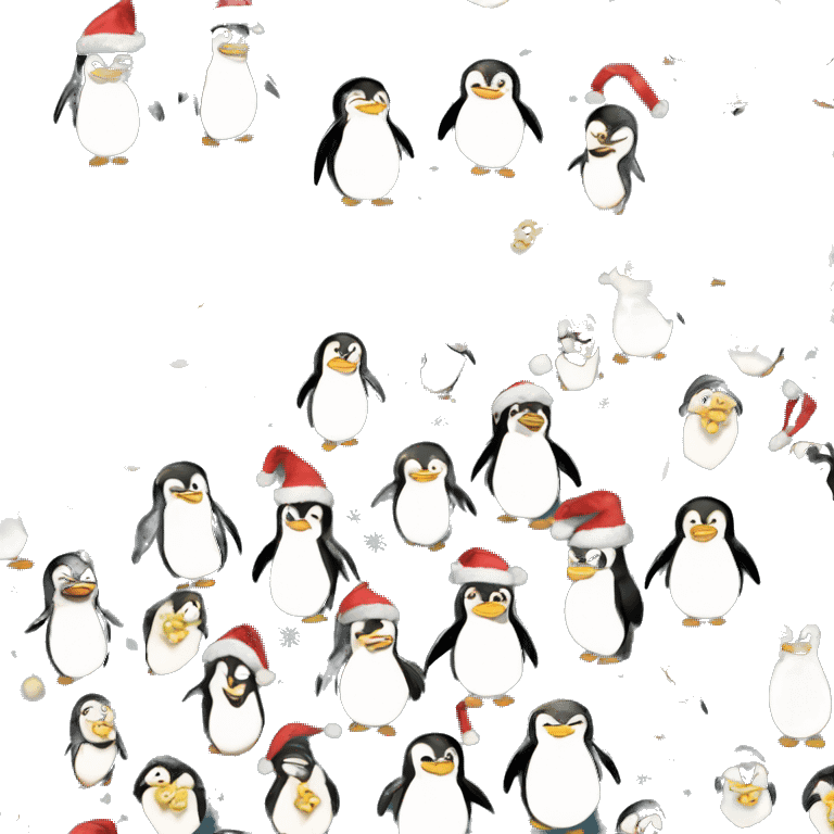 pinguine christmas emoji