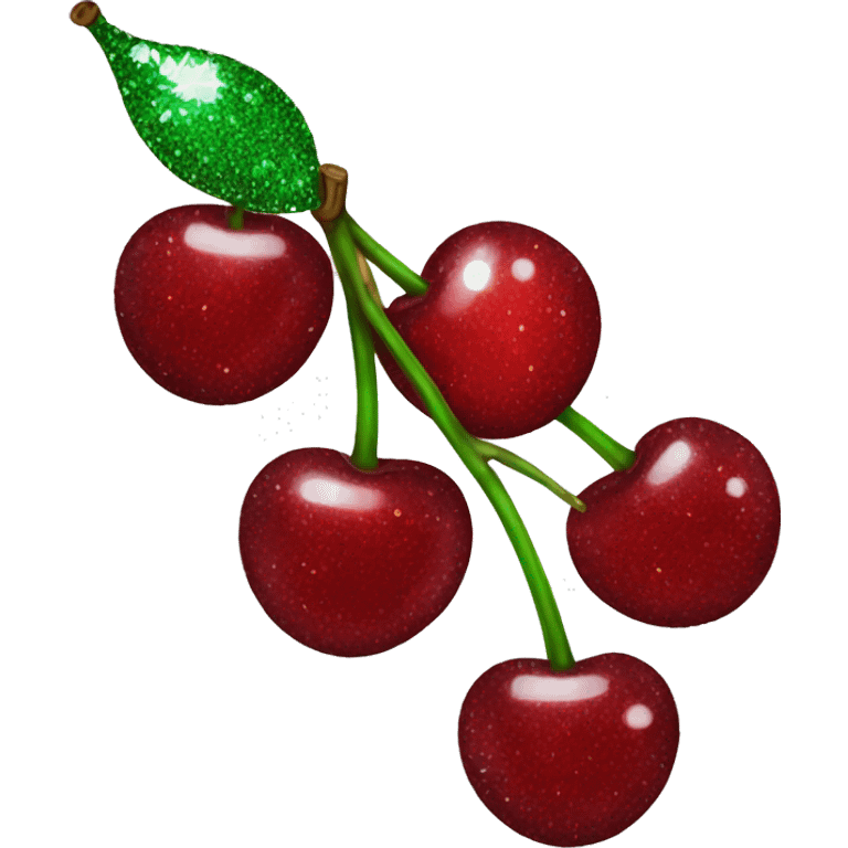 sparkly cherries emoji