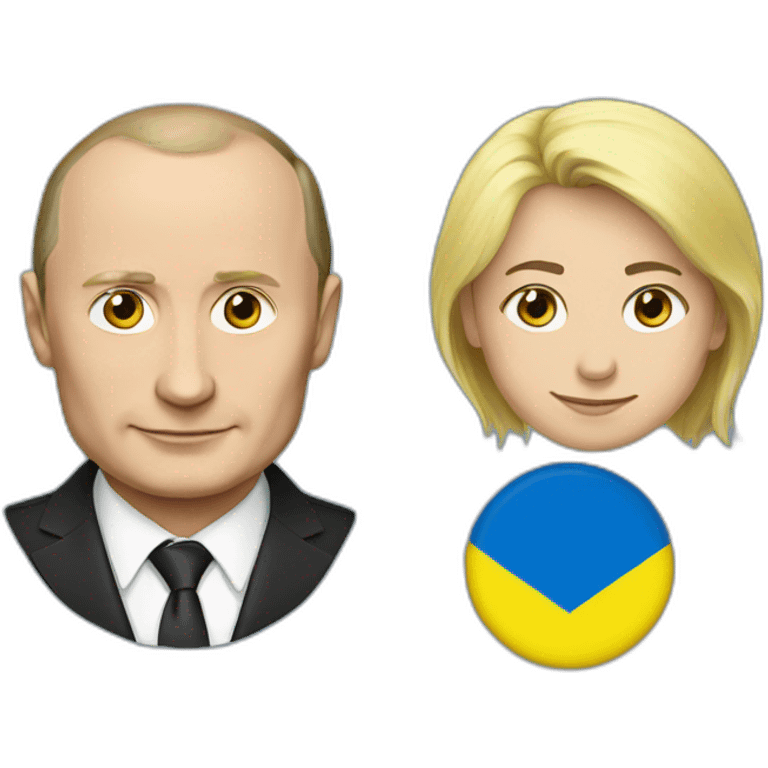 putin and ukraine flag emoji