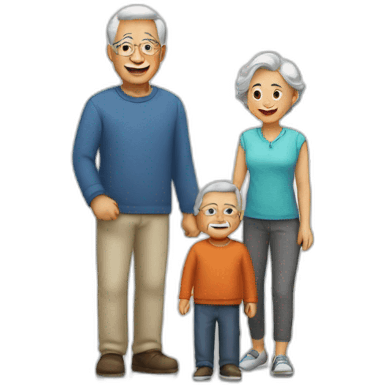 family and grandfather emoji