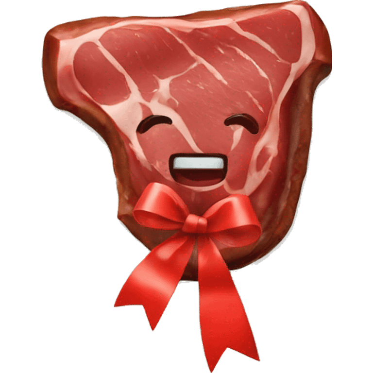 Steak with a ribbon  emoji