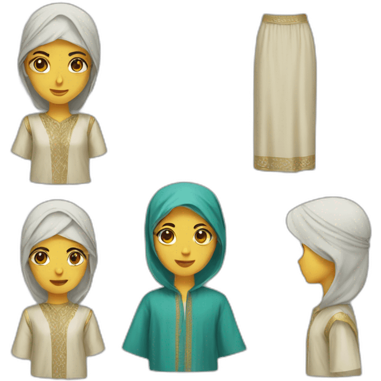 Arabic clothing  emoji