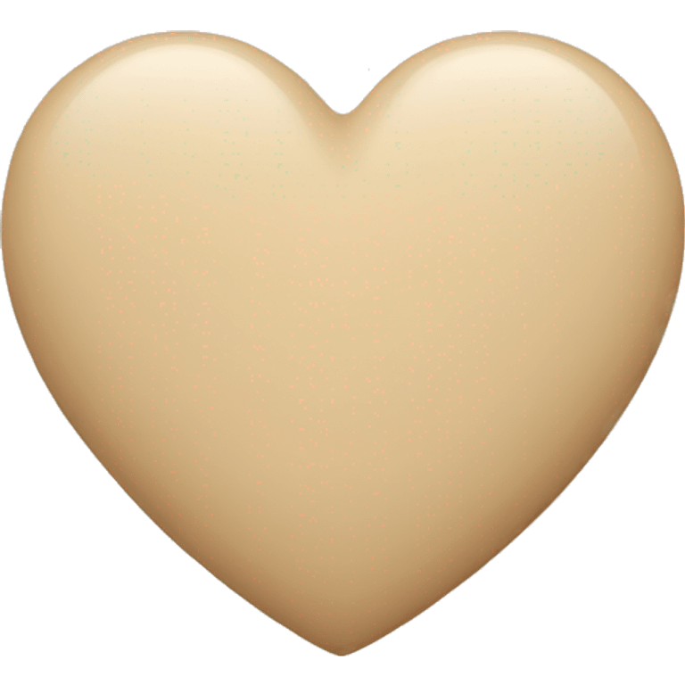 Beige heart emoji