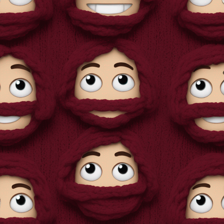 burgundy sweater  emoji