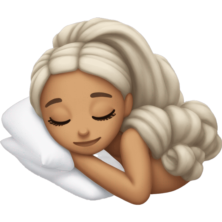 Ariana Grande sleeping emoji