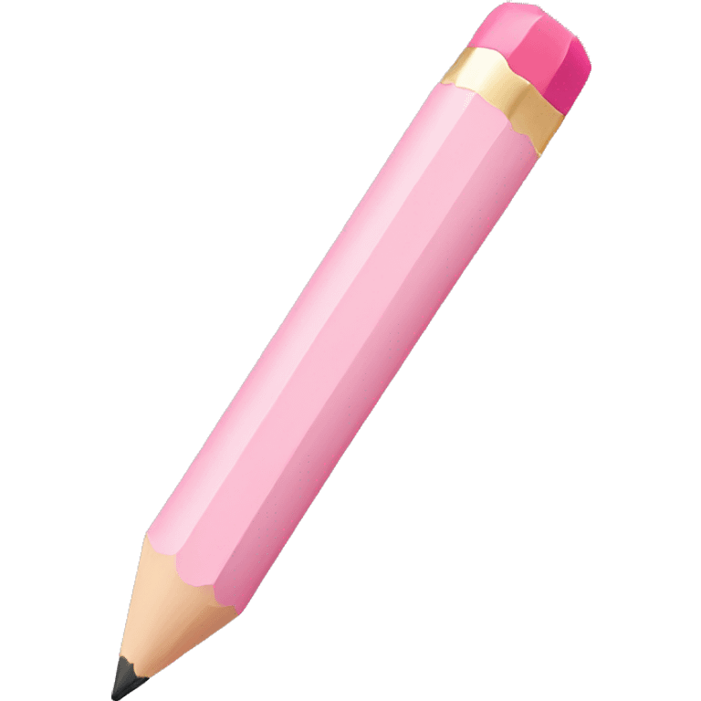 pastel pink pencil emoji