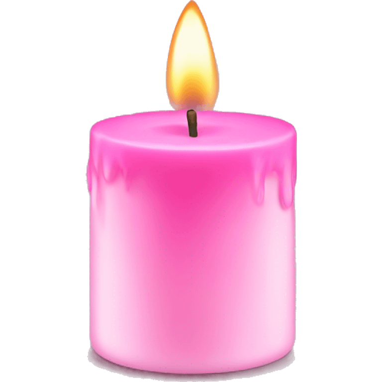 Pink candle emoji