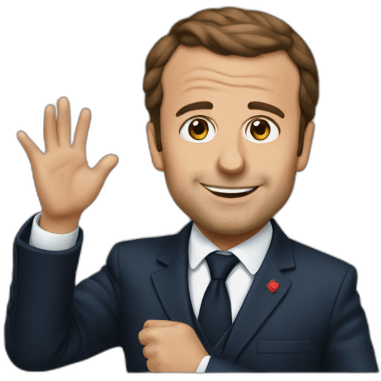 Macron qui pet emoji