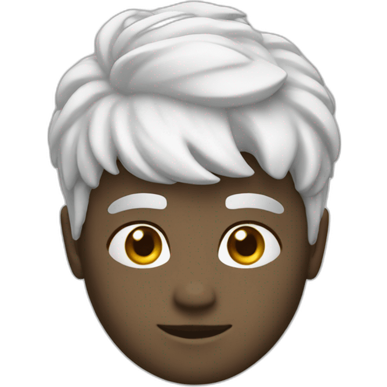 Chat blanc emoji