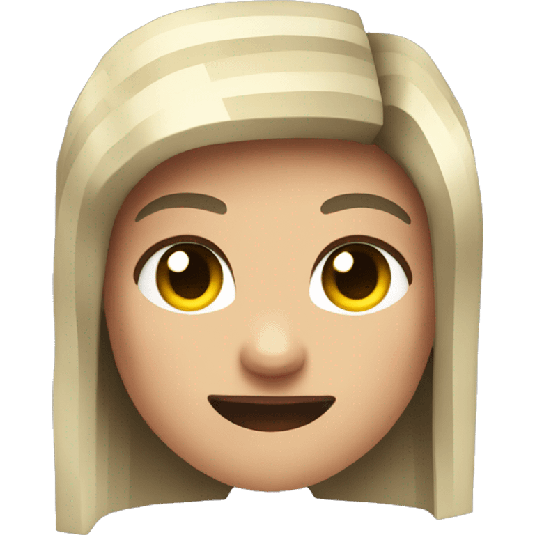 Minecraft happy female emoji