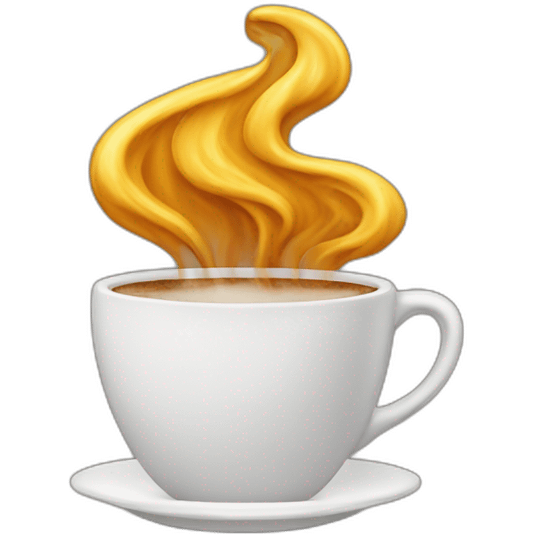 une tasse de café qui fume emoji