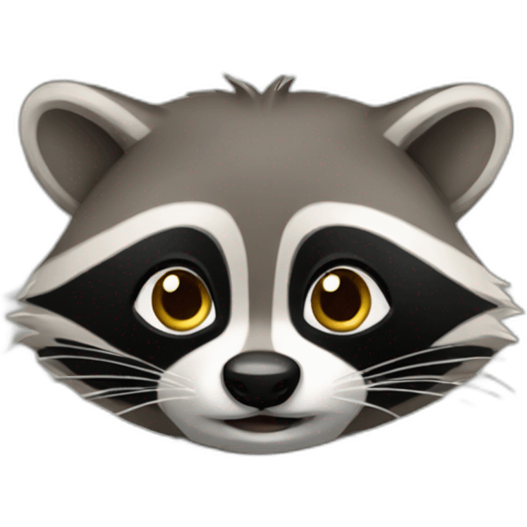 raccoon as a presenter emoji