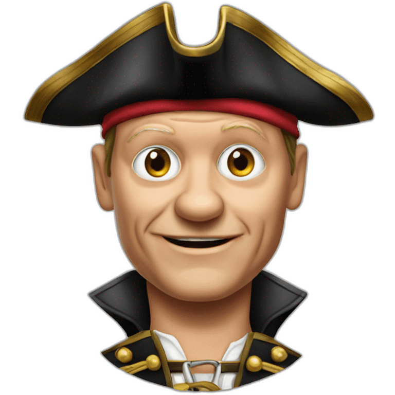 Olaf Scholz pirate emoji