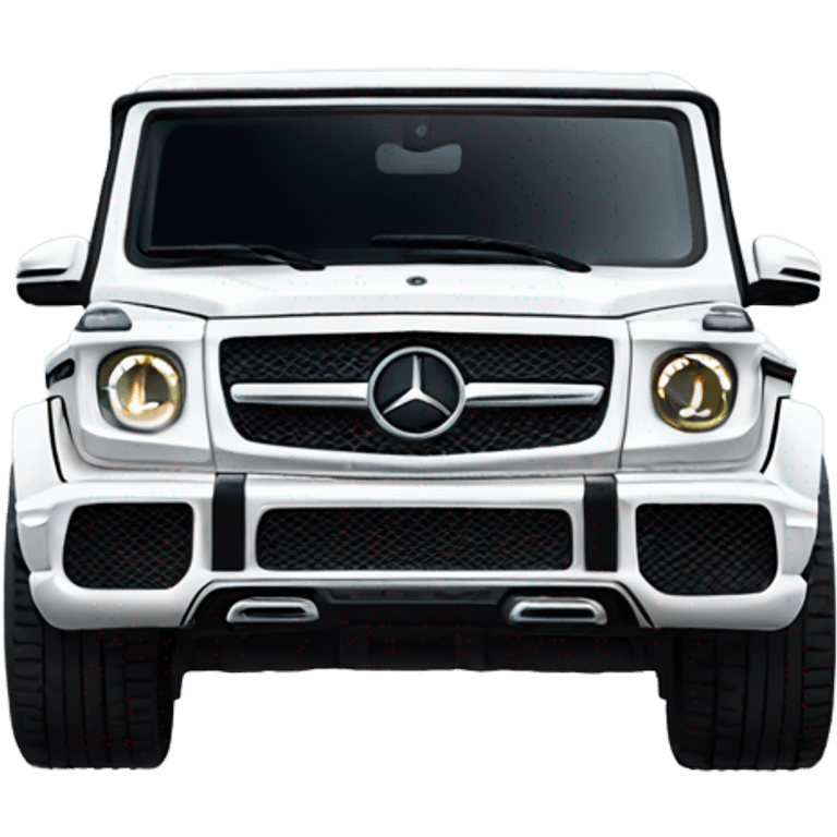 White Mercedes gwagon emoji