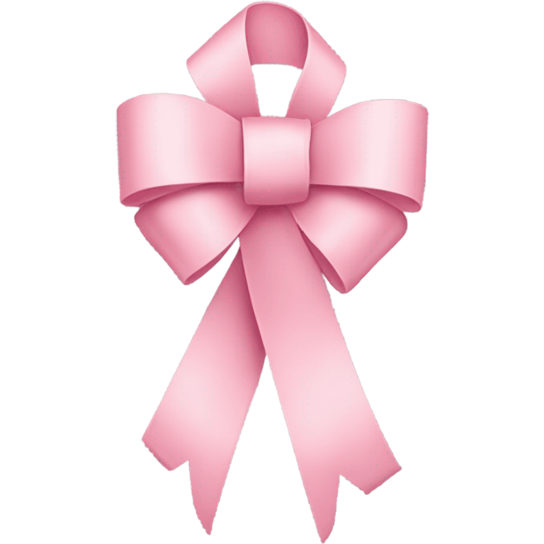 light pink ribbon bow emoji