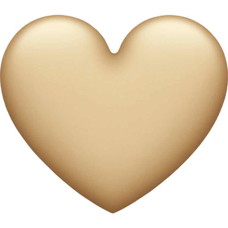 Beige heart emoji