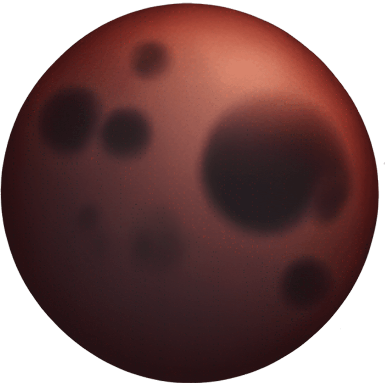 dark red moon emoji