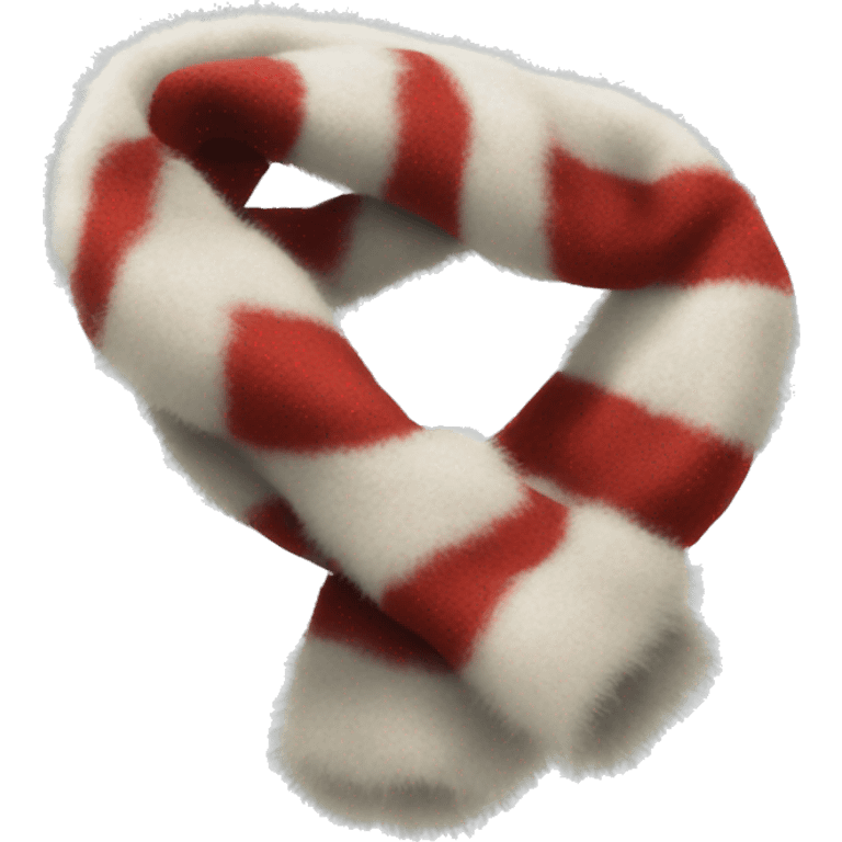 christmas fluffy scarf emoji