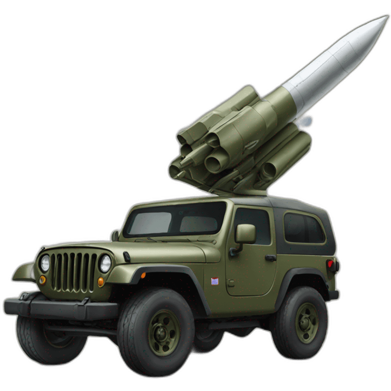 military missile launching jeep emoji