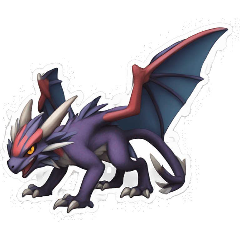 Noivern-Nargacuga full body sticker emoji