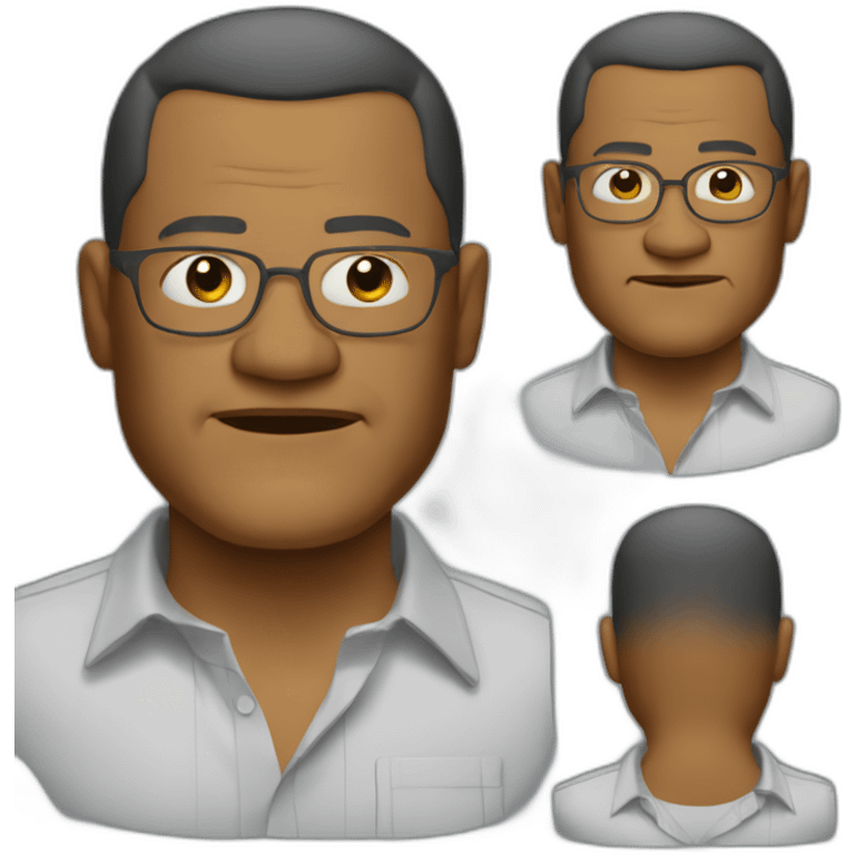 laurence-fishburne cartoon wearing shirt emoji