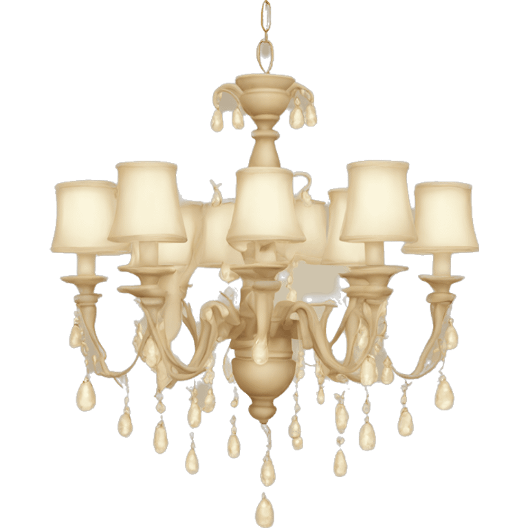 Chandelier beige emoji