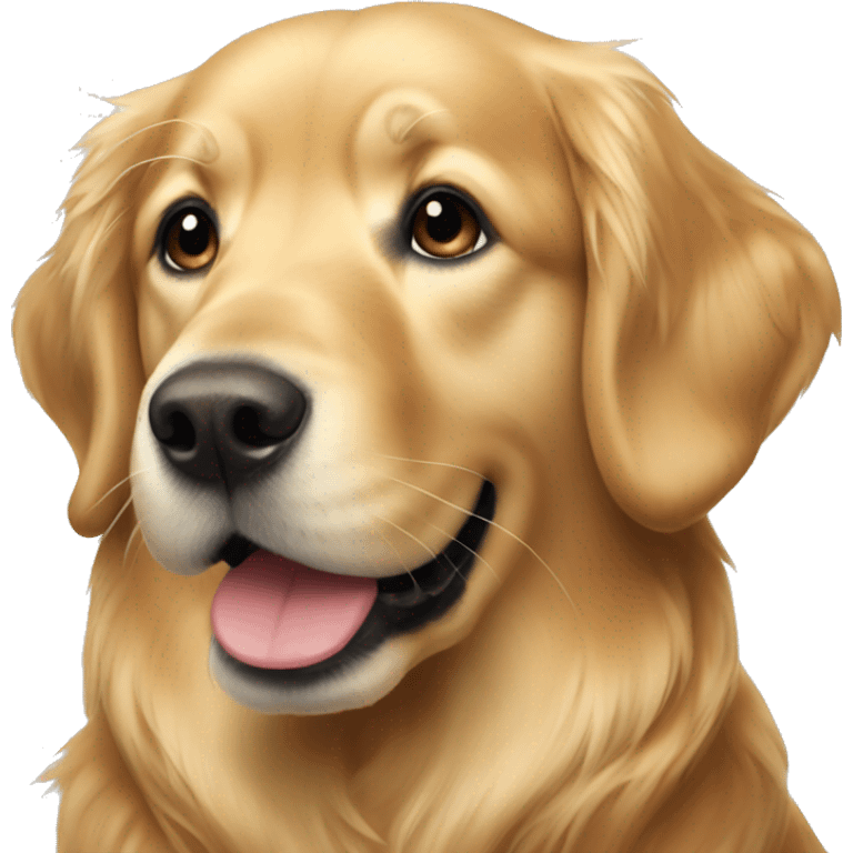 Golden retriever Christmas  emoji