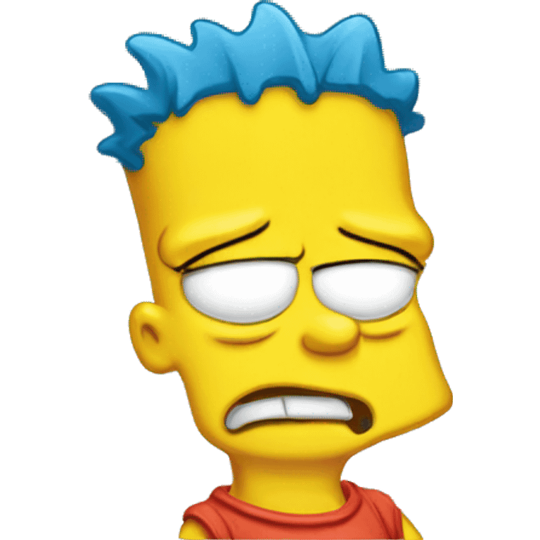 Bart Simpson crying  emoji