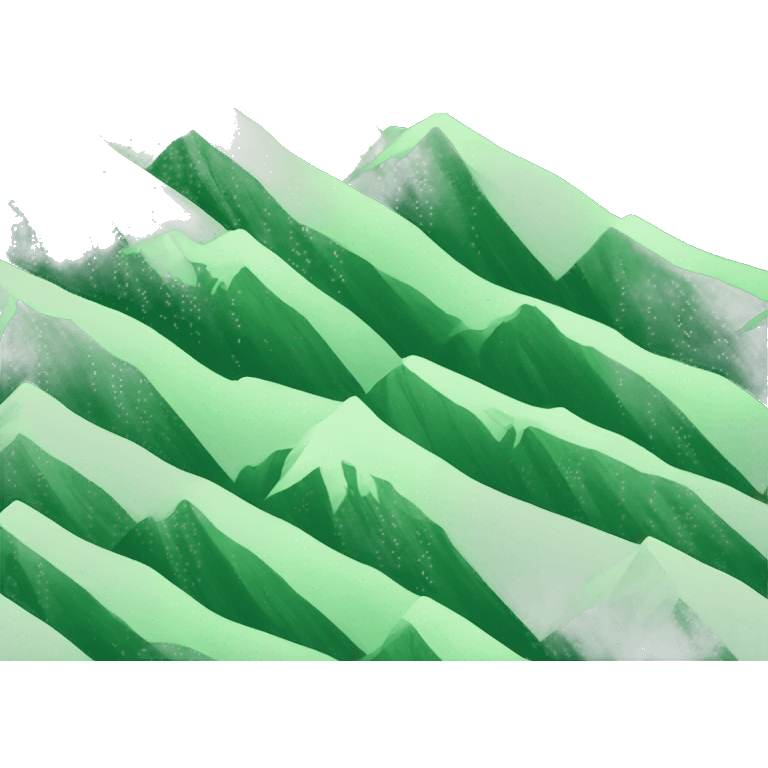 mountains green emoji