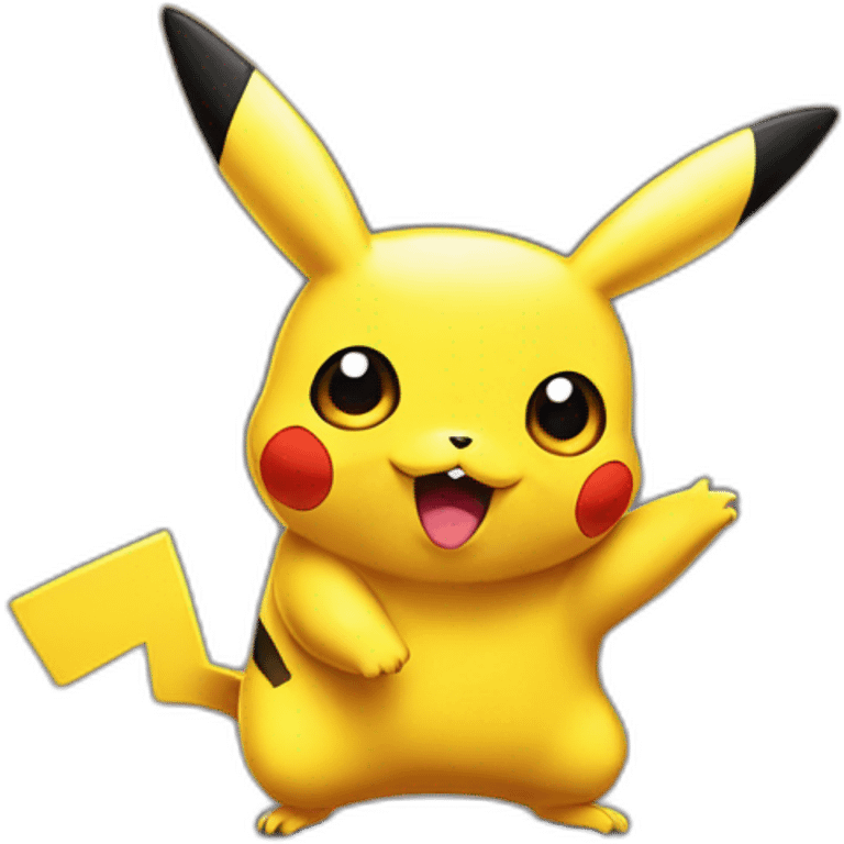 Pickachu sur Dracaufeu emoji