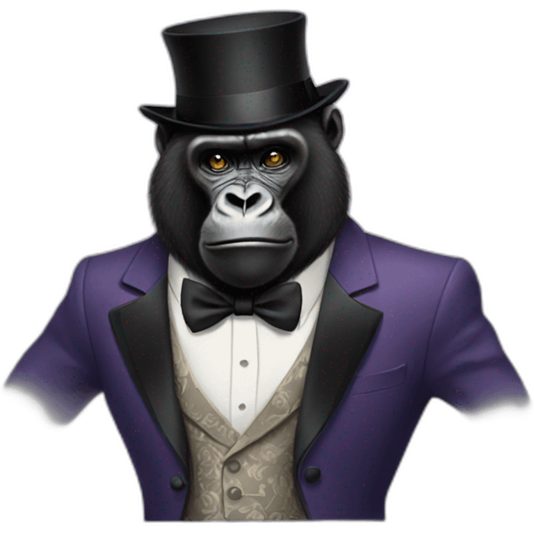 elegant dressed gorilla emoji