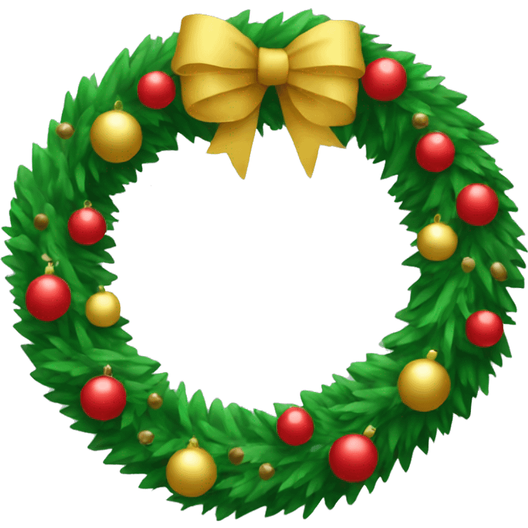 Christmas tree wreath emoji