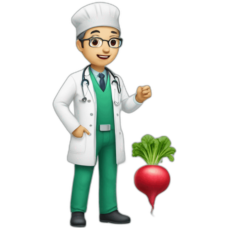 radish doctor emoji