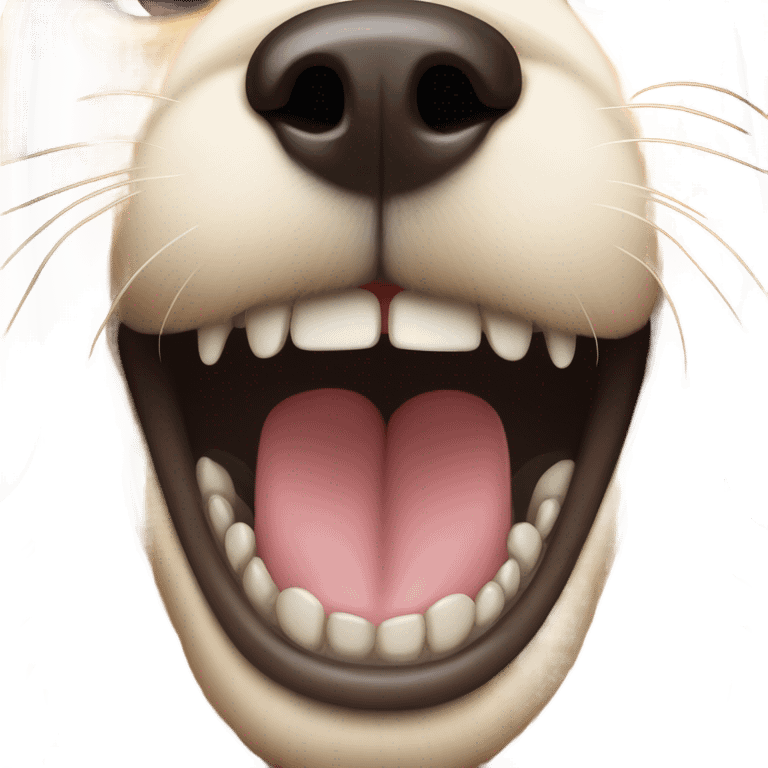 Dog with teeth  emoji