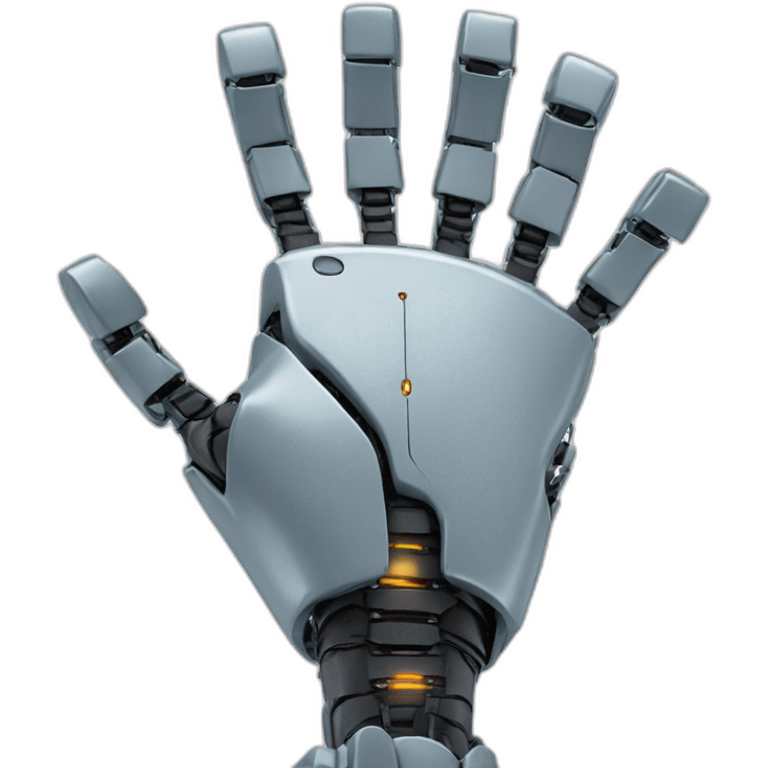 robot hand, close-up emoji